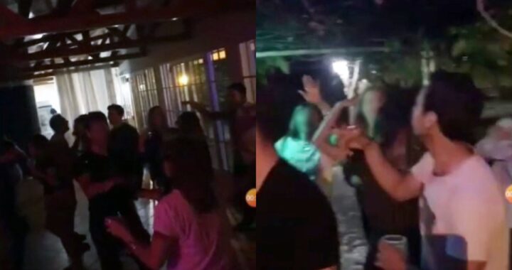 Debía estar aislado por coronavirus y la policía lo halló en una fiesta clandestina