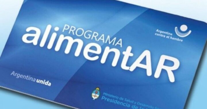 El monto de la Tarjeta Alimentar aumentará un 50%