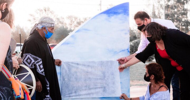 Inauguraron la Machi Rankel: la escultura que representa a la “Mujer sabia”