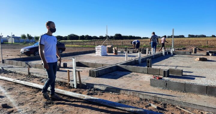 Avanza la construcción de cuatro viviendas sociales en Conhello