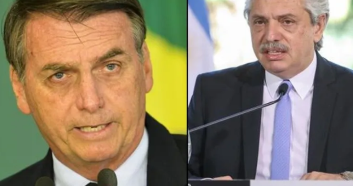 El irónico mensaje de Bolsonaro por las restricciones en Argentina; Alberto respondió