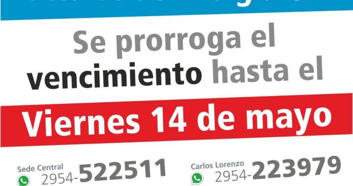 La CPE prorrogó el vencimiento de las facturas de energía