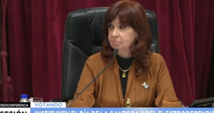 La pregunta de Cristina Kirchner en el Senado sin saber que tenía el micrófono abierto