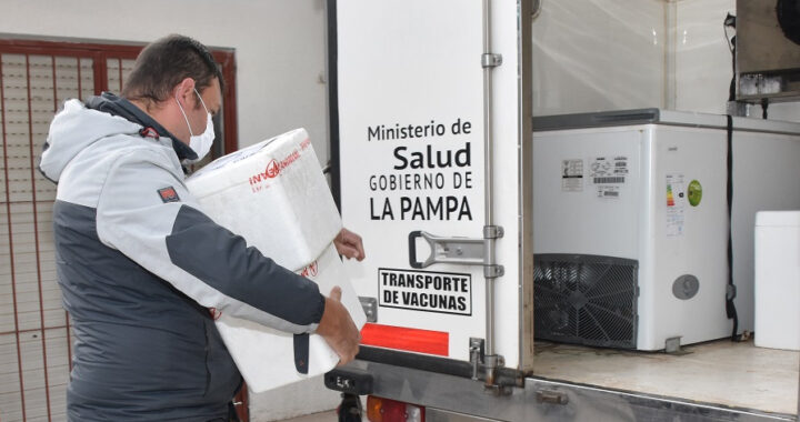 Este jueves llegaron 9300 dosis a La Pampa