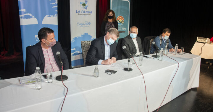 Ziliotto confirmó que a fin de año habrá obras en marcha en General Acha por $ 1.300 millones