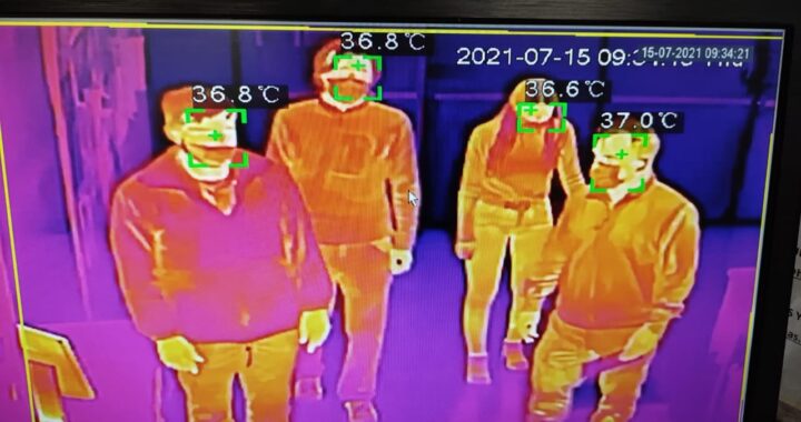 Instalaron un cámara de monitoreo térmico corporal en la UNLPAM