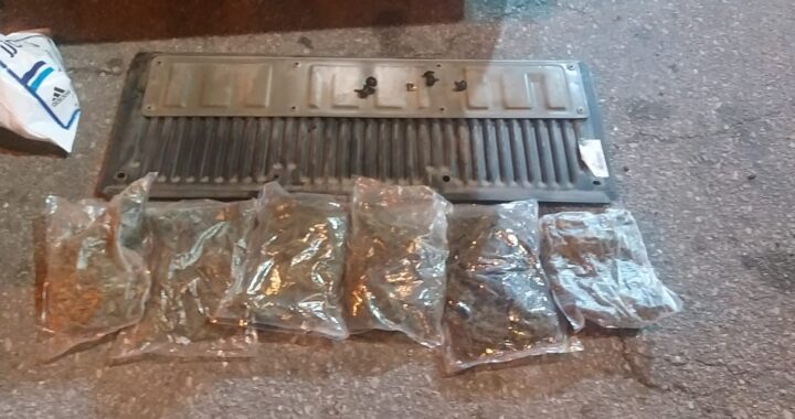 Secuestran casi 10 kilos de marihuana en el Puesto Caminero Rolón