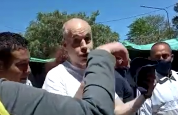 VIDEO|”Tomatela, vendepatria”, escracharon a Larreta en una caminata