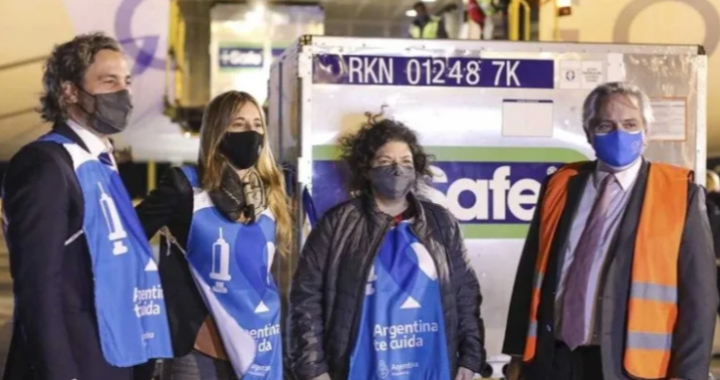 Argentina donará casi un millón de vacunas contra el coronavirus