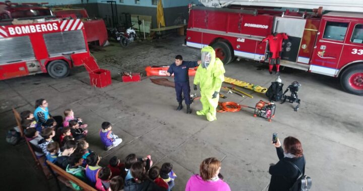 CPE y cooperadora de bomberos se reunieron para promover tareas conjuntas
