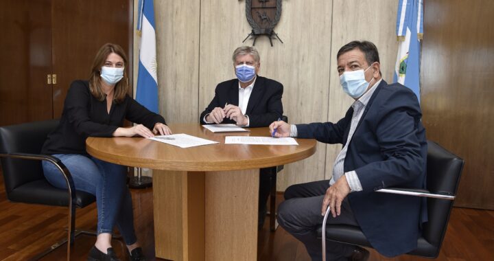 Ziliotto se reunió con la intendenta de Luiggi y los jefes comunales de Puelén y Alpachiri