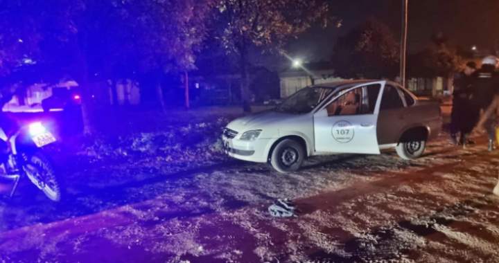 Noche violenta en Pico: Una mujer asaltó a un taxista y lo hirió con un cuchillo