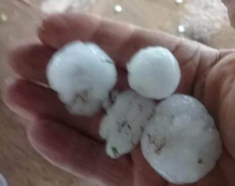 (VIDEO) Fuertes tormentas en La Pampa: cayó una intensa pedrada en Ataliva Roca