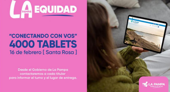 Entregan otras 4 mil tablets en la provincia