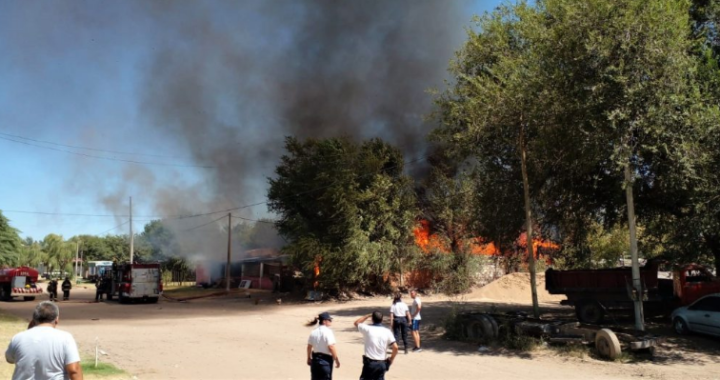 Devastador incendio en Santa Rosa: Prendieron fuego para un asado y se descuidaron