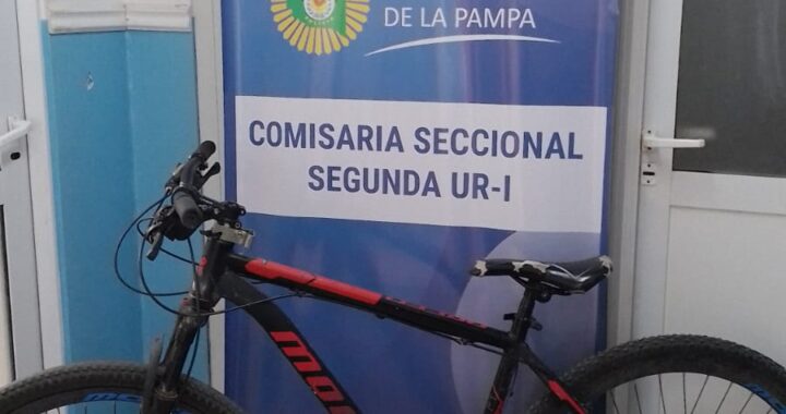 Santa Rosa: Robó una bici en la madrugada, anduvo un rato y después la dejó abandonada cerca de donde la sustrajo