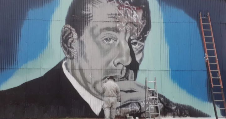Finalizaron el mural que homenajea a Favaloro en Jacinto Arauz