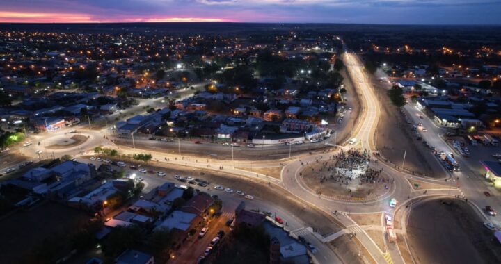 Ziliotto inauguró la Travesía Urbana de General Acha y un CDI