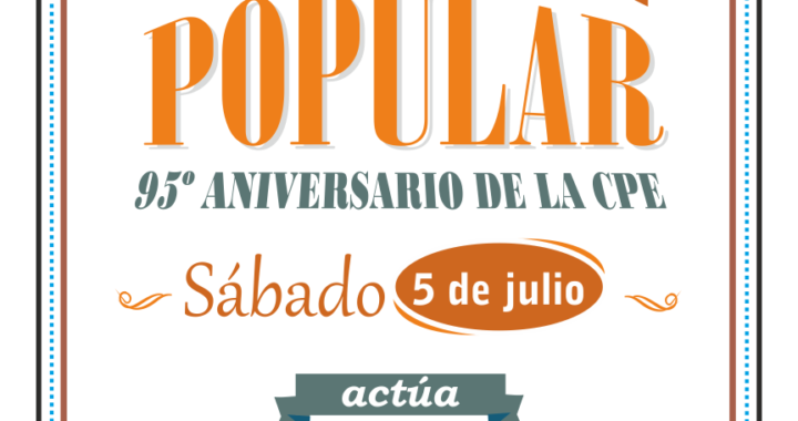 Baile popular de la CPEE: este sábado 5, en el Club Argentino