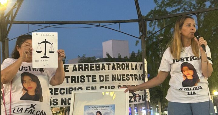 CONVOCAN A UNA NUEVA SENTADA EN LA PLAZA SAN MARTÍN PARA PEDIR JUSTICIA POR LÍA FALCÓN