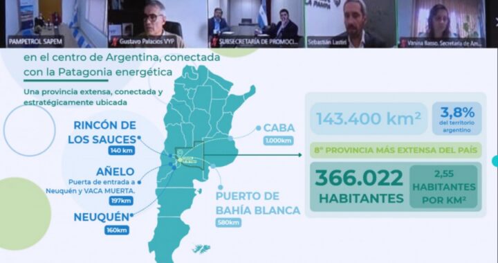 La Pampa busca atraer inversiones para El Medanito con una presentación ante embajadas y consulados
